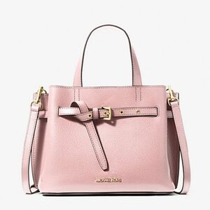 Original and New Emilia Small Pebbled Leather Satchel